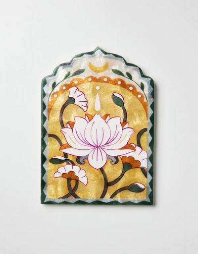 Fleur Lotus Yellow Wall Art - Say It Sister