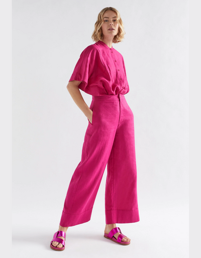 Elk - Anneli Light Linen Pant Bright Pink - Say It Sister