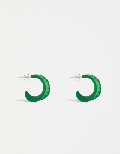 Elk - Dorn Hoop Earrings Aloe Green - Say It Sister