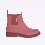 Merry People Bobbi gumboots in clay color, waterproof rubber footwear with a chunky sole and stylish design.