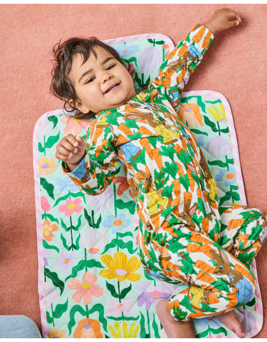 Kip & Co - Popping Flowers Green Baby Change Mat, Change Mat, KIP & CO AUSTRALIA PTY LTD - Say It Sister
