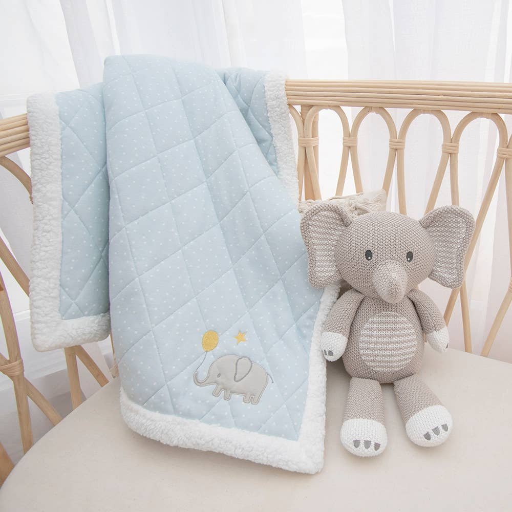 Mason the Elephant Knitted Toy, , Living Textiles - Say It Sister