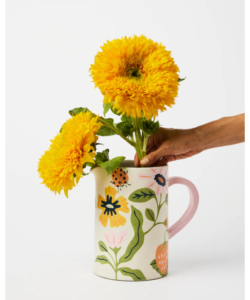 Meadow Jug White, jug, Jones & Co - Say It Sister