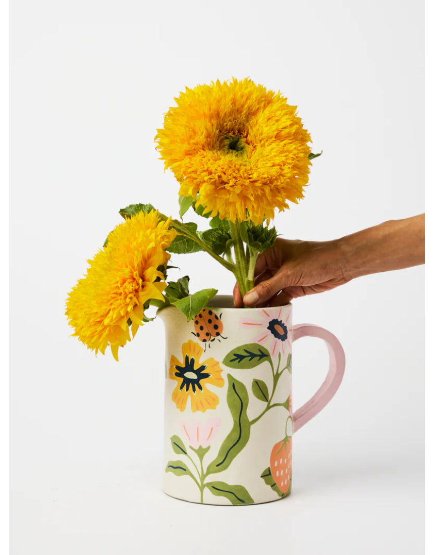Meadow Jug White, jug, Jones & Co - Say It Sister
