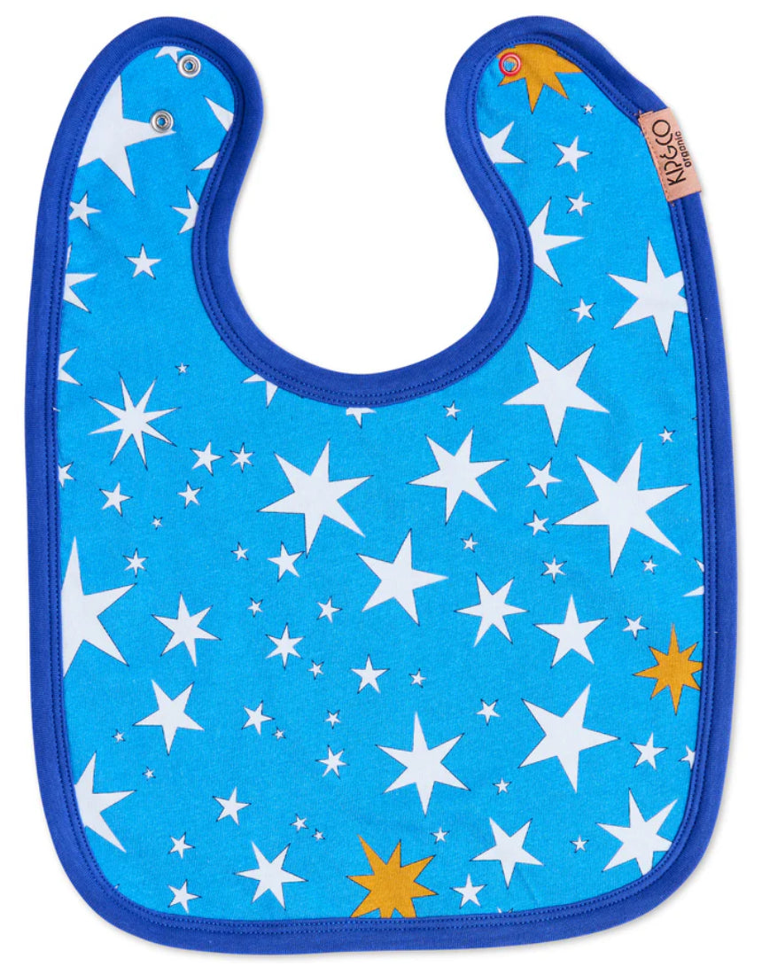 Kip & Co - Stars and Moon Cotton Bib, Baby bib, Kip & Co - Say It Sister