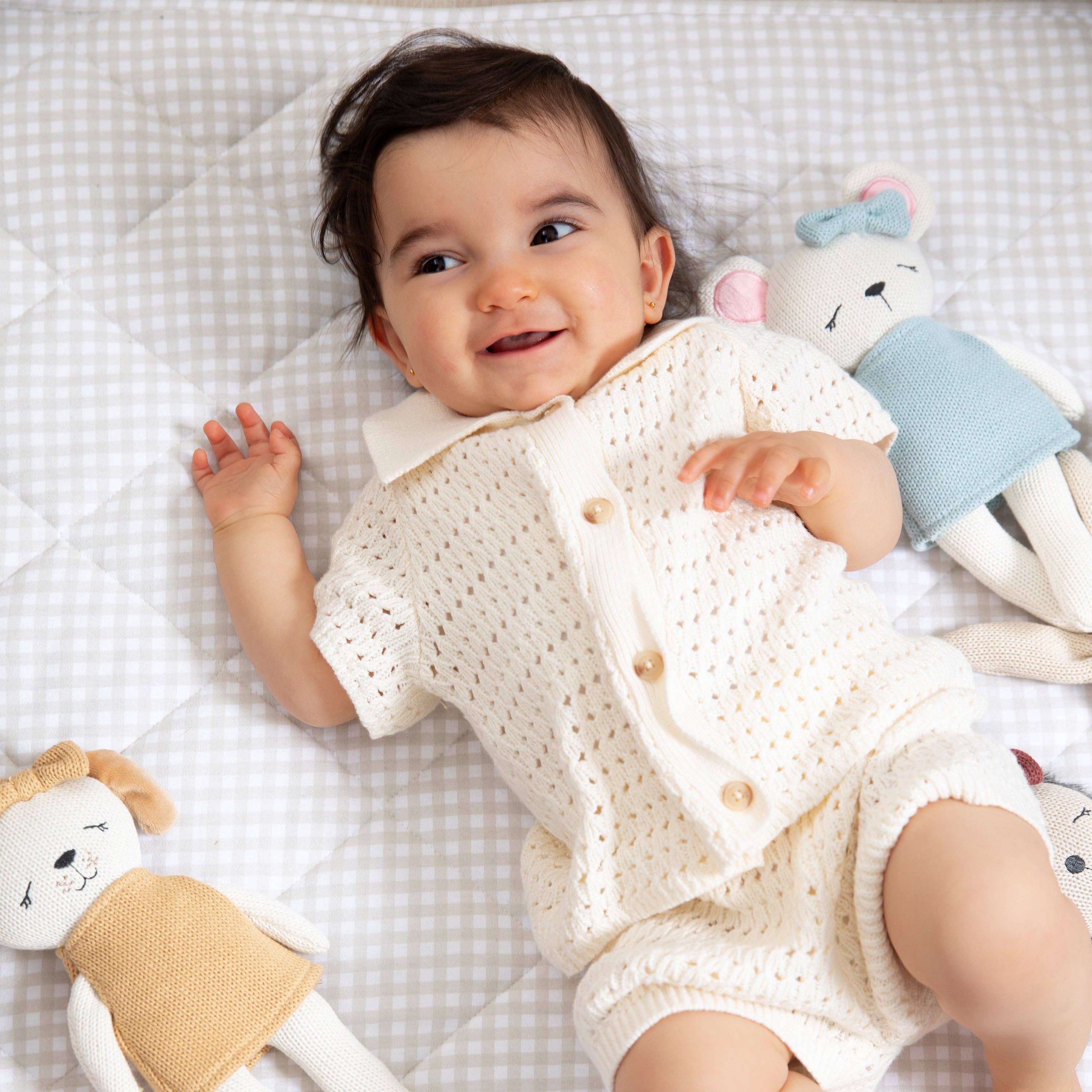 Knitted Animal Toy- Paula the Puppy, , Living Textiles - Say It Sister