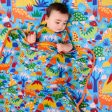 Kip & Co Dinosaur Roar Organic Cotton Snuggle Blanket