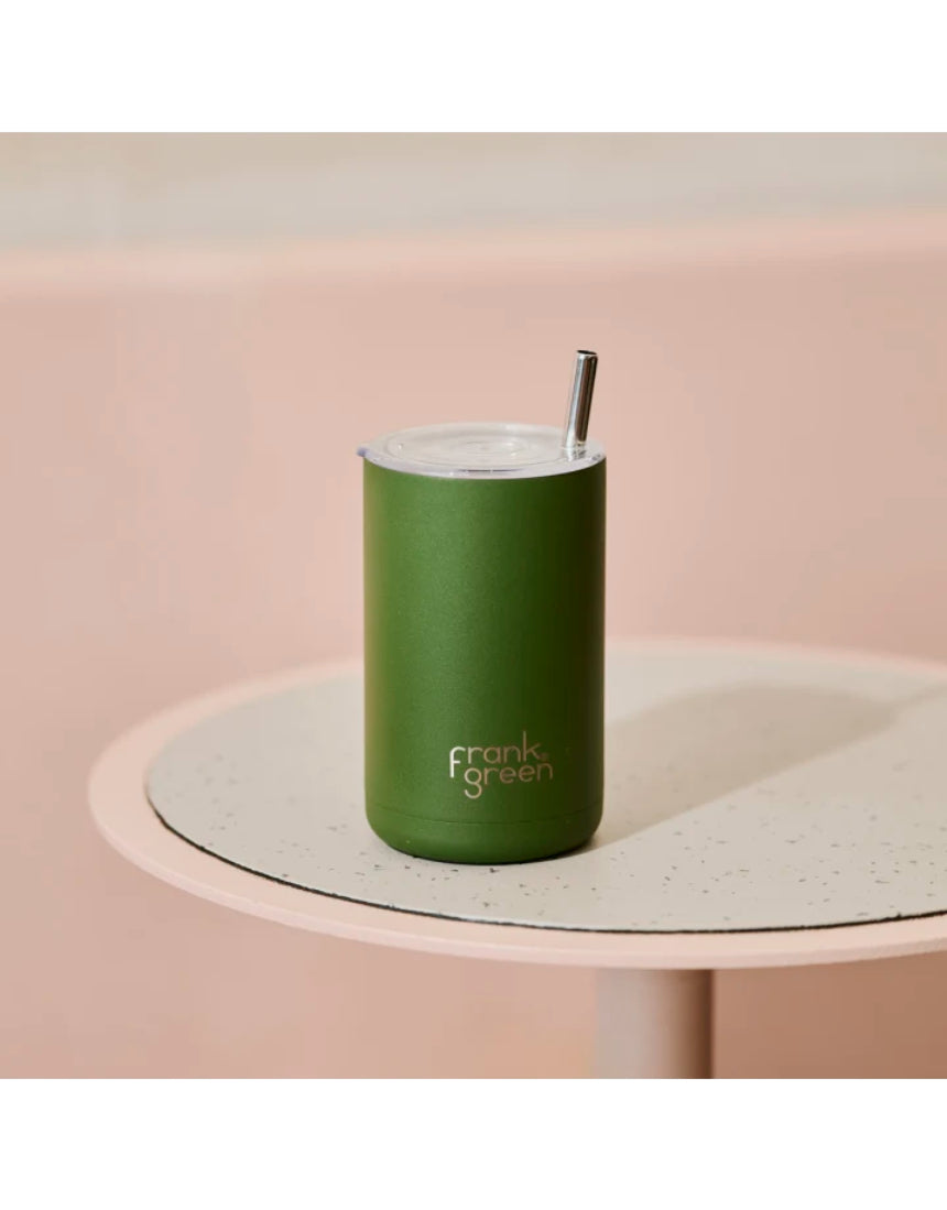 Frank Green - Iced Coffee Cup With Straw - Khaki, , Frank Green - Say It Sister