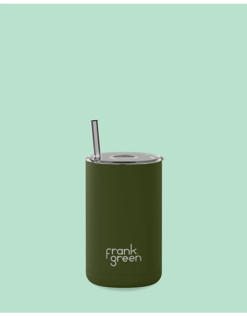 Frank Green - Iced Coffee Cup With Straw - Khaki, , Frank Green - Say It Sister
