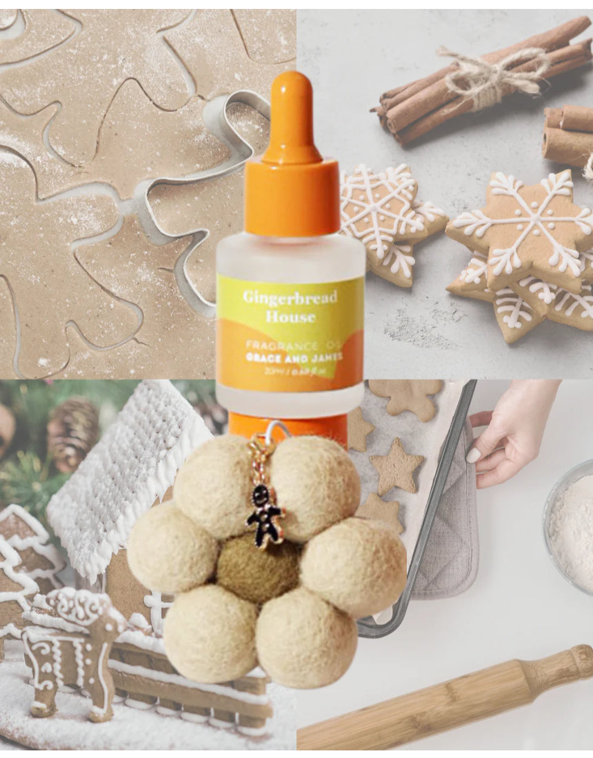 Christmas Gingerbread House Felt Air Freshener, Air Fresheners, Grace & James - Say It Sister