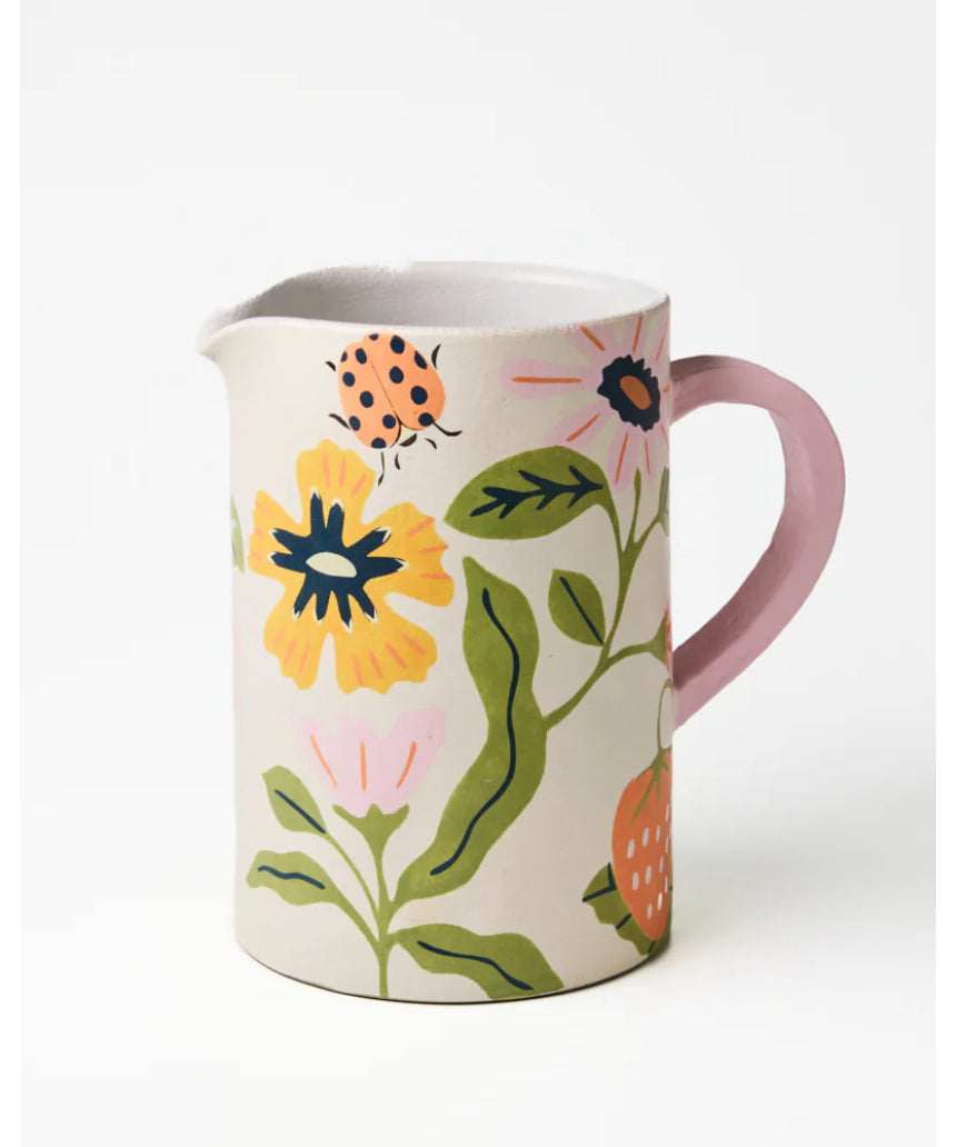 Meadow Jug White, jug, Jones & Co - Say It Sister