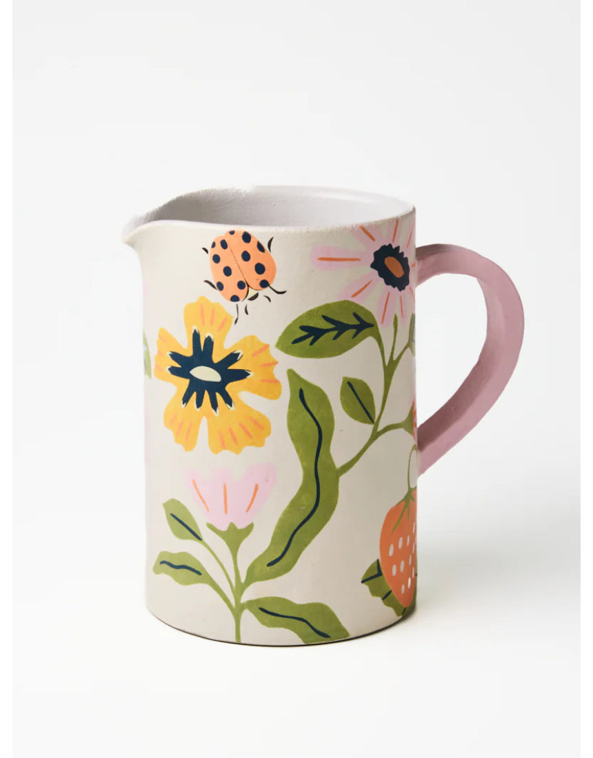 Meadow Jug White, jug, Jones & Co - Say It Sister