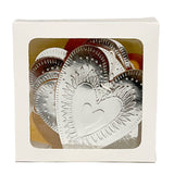 Faux-Tin Heart Bunting Reversible: Light dusty pink, , THE LITTLE PRESS - Say It Sister
