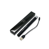Scarlet & Grace rechargeable matte black lighter with sleek design, electric ignition, and compact size for easy use.