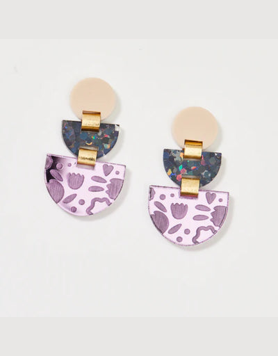 Martha Jean - Boat Earrings Black - Say It Sister