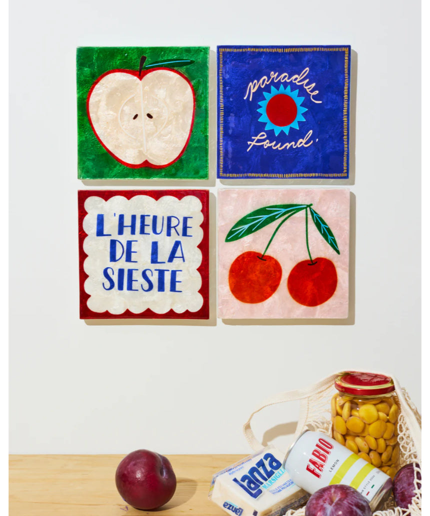Superette Apple Tile, Wall Decor, Jones & Co - Say It Sister