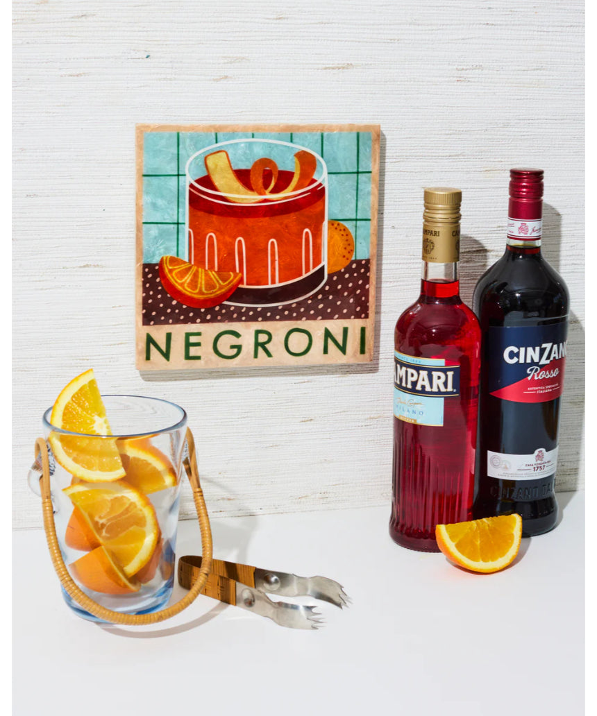Happy Hour Negroni Tile, Wall Decor, Jones & Co - Say It Sister
