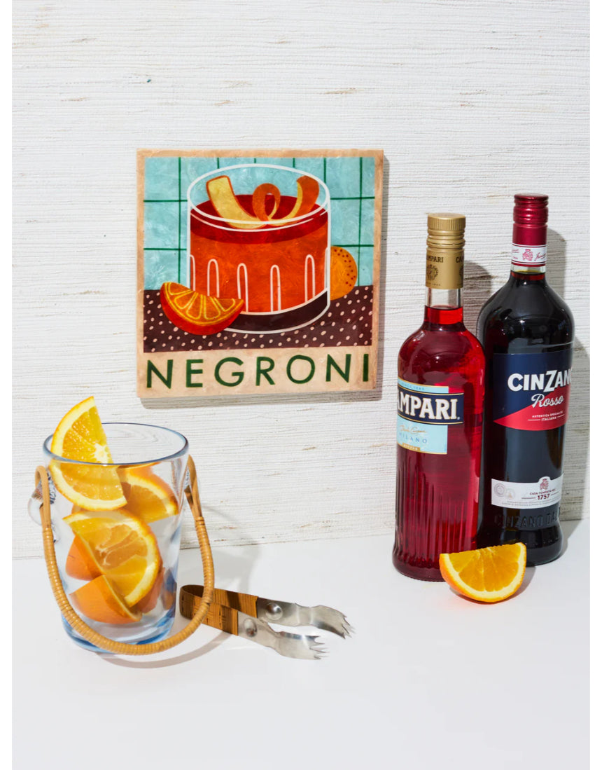 Happy Hour Negroni Tile, Wall Decor, Jones & Co - Say It Sister