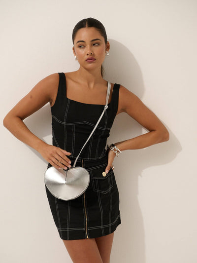 My Valentine Crossbody Bag in Silver, bag, Angels Whisper Accessories - Say It Sister