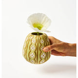 Vintage green Pollen vase by Jones & Co, featuring a classic design and smooth ceramic finish.
