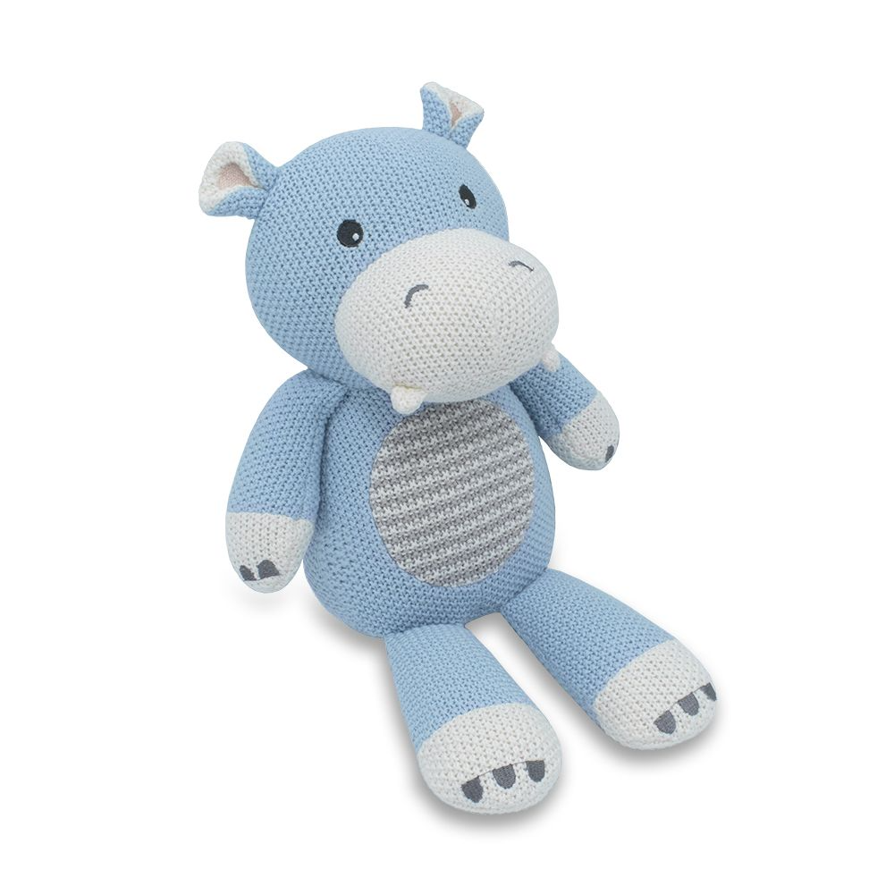 Henry the Hippo Knitted Toy, , Living Textiles - Say It Sister
