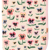 Kip & Co Pretty Pansy organic cotton baby blanket with floral pattern, soft and cozy for infants and young children.