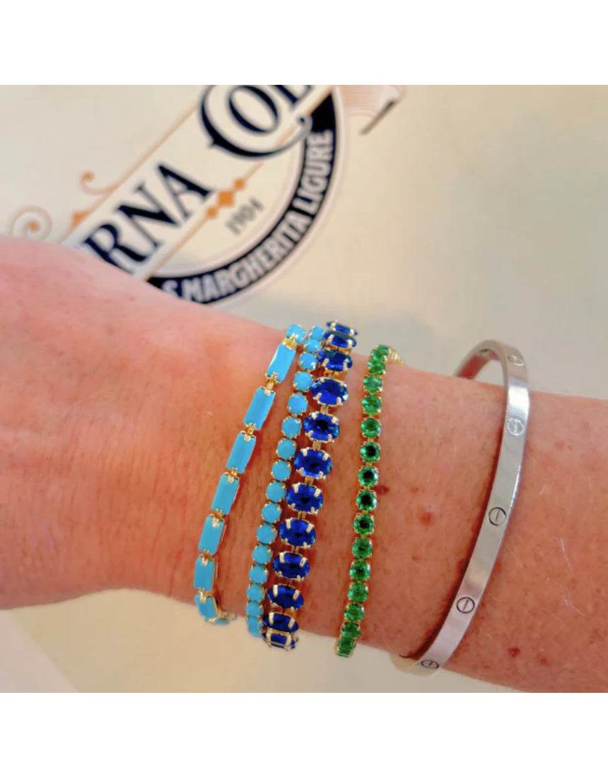 Mila Tennis Bracelet, , Salty Safari - Say It Sister