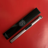 Scarlet & Grace rechargeable lighter in rose gold with sleek design and electric ignition, suitable for candles and outdoor use.