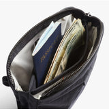 Bellroy Tokyo Side Bag in Raven, a sleek black crossbody bag with adjustable strap and multiple compartments for everyday use.