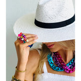 Mosk Melbourne The Met Chai bracelet with intricate metal design and adjustable clasp, stylish jewelry accessory.