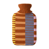 Casa Rolio hot water bottle with decorative art cover, soft fabric cover and classic rubber bottle for warmth and comfort.