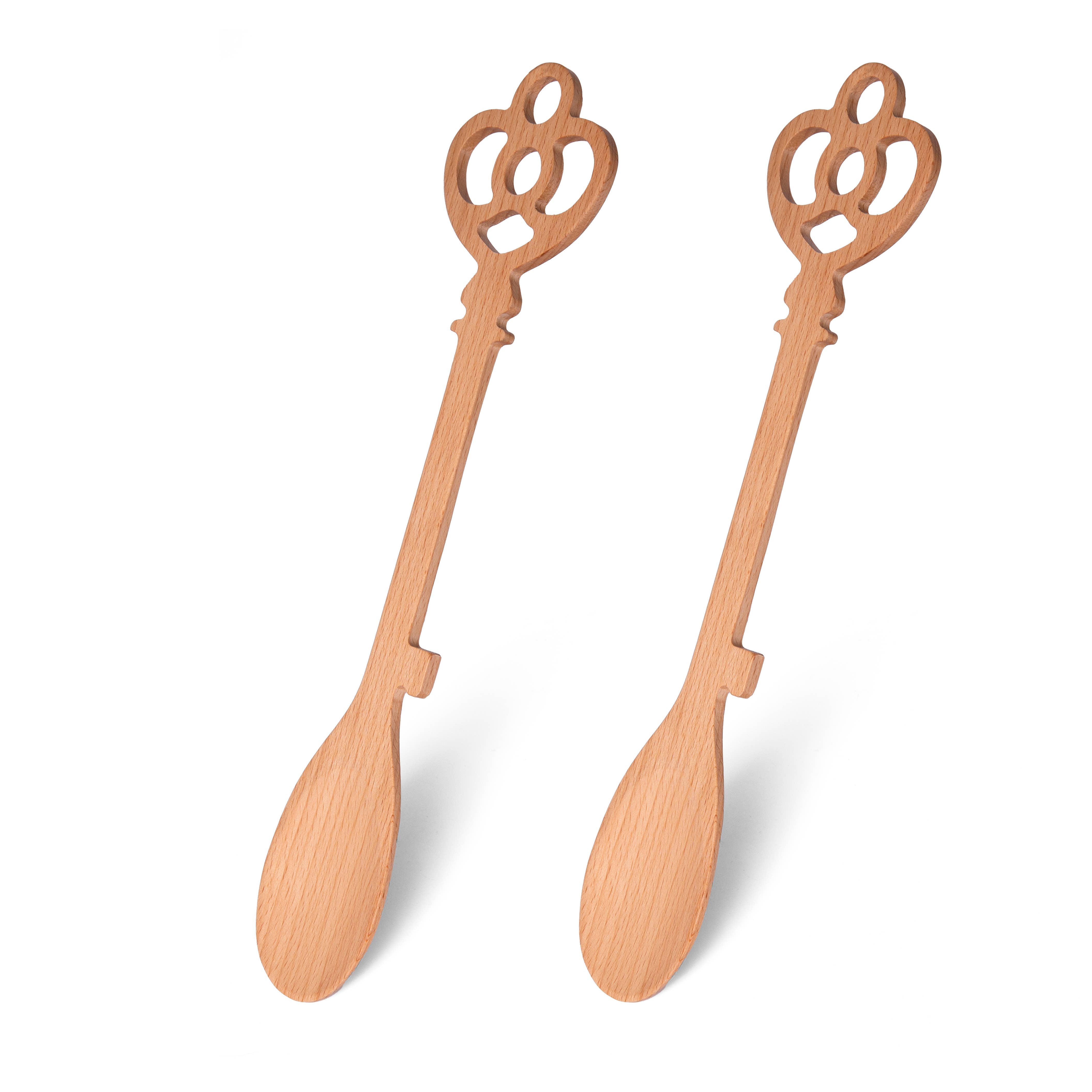 Castle Key Wooden Spoon Set of 2, wooden spoon, Fisura - Say It Sister