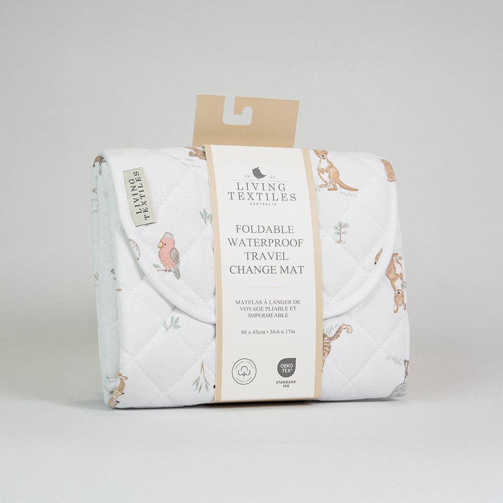 Waterproof Travel Change Mat - Australiana, , Living Textiles - Say It Sister