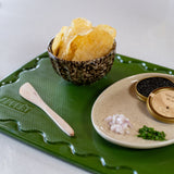 Green Maison Apprêt petite chopping board with a smooth wooden surface and compact design for kitchen prep.