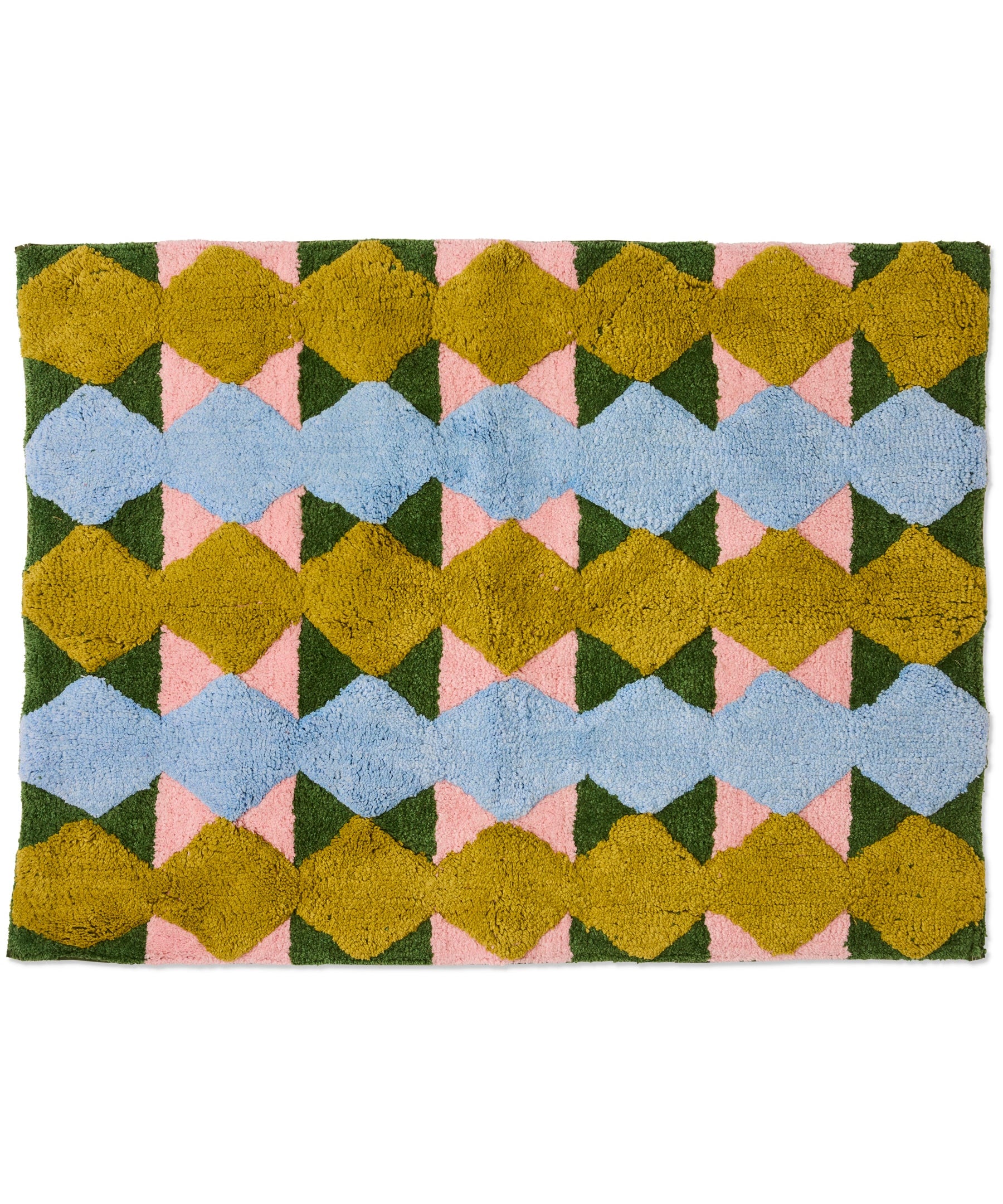 Kip & Co Genie bath mat with colorful, plush design featuring playful patterns, perfect for adding comfort to your bathroom.