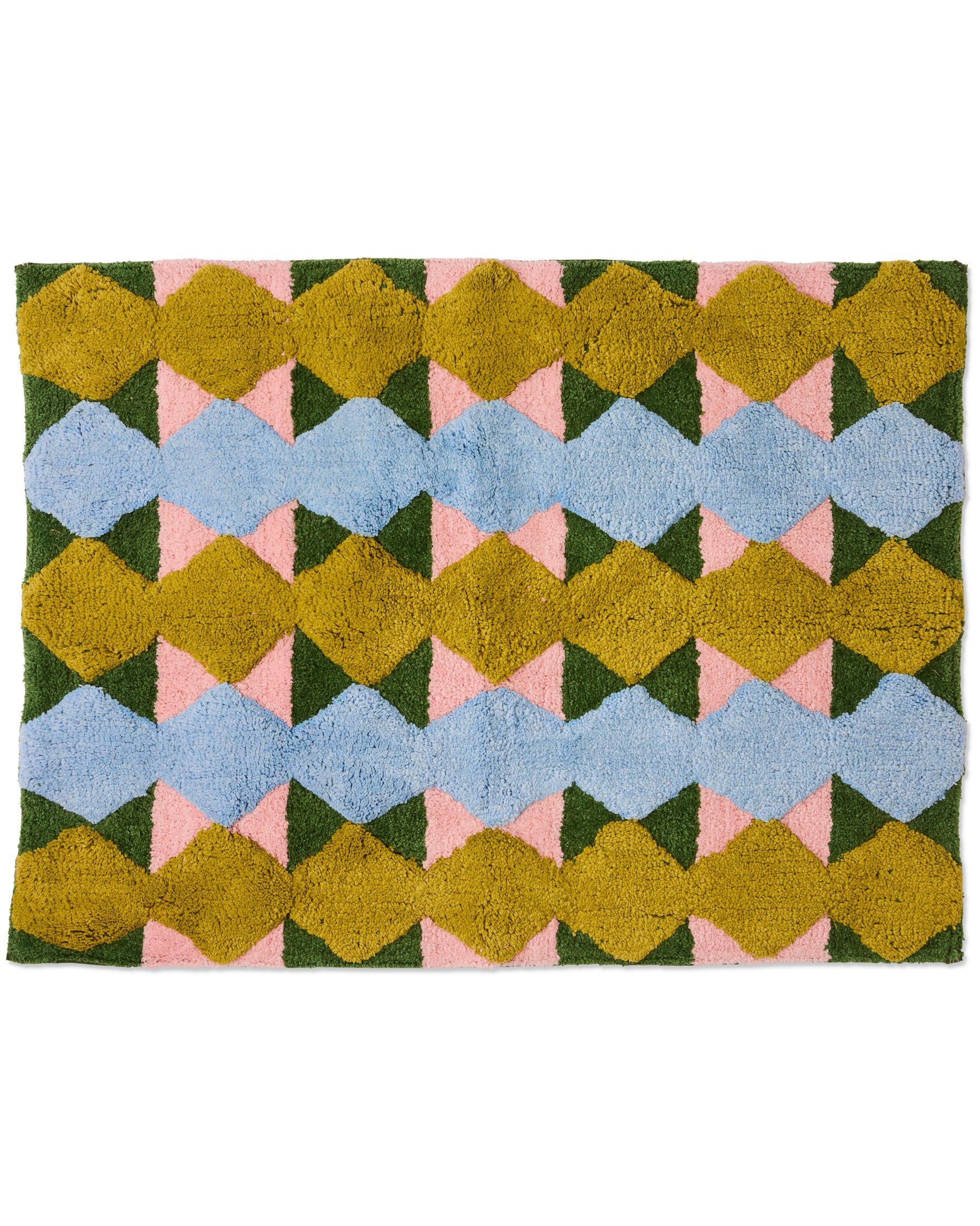 Kip & Co Genie bath mat with colorful, plush design featuring playful patterns, perfect for adding comfort to your bathroom.