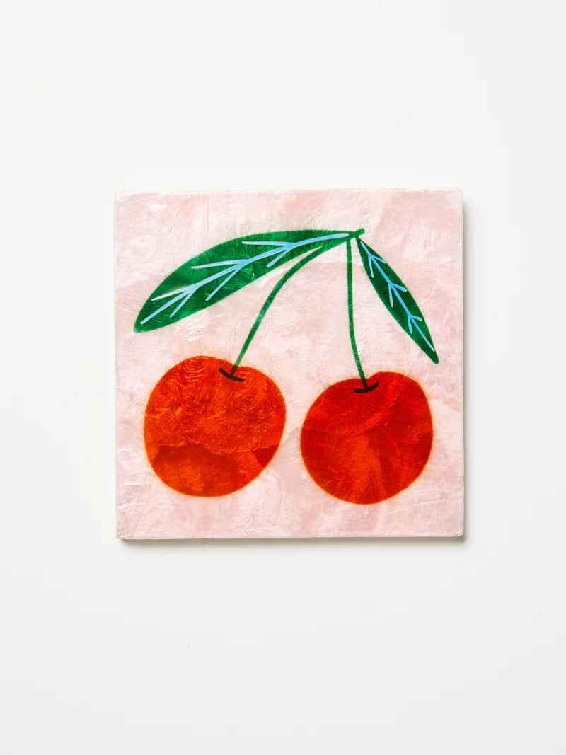 Superette Cherries Tile, Wall Decor, Jones & Co - Say It Sister