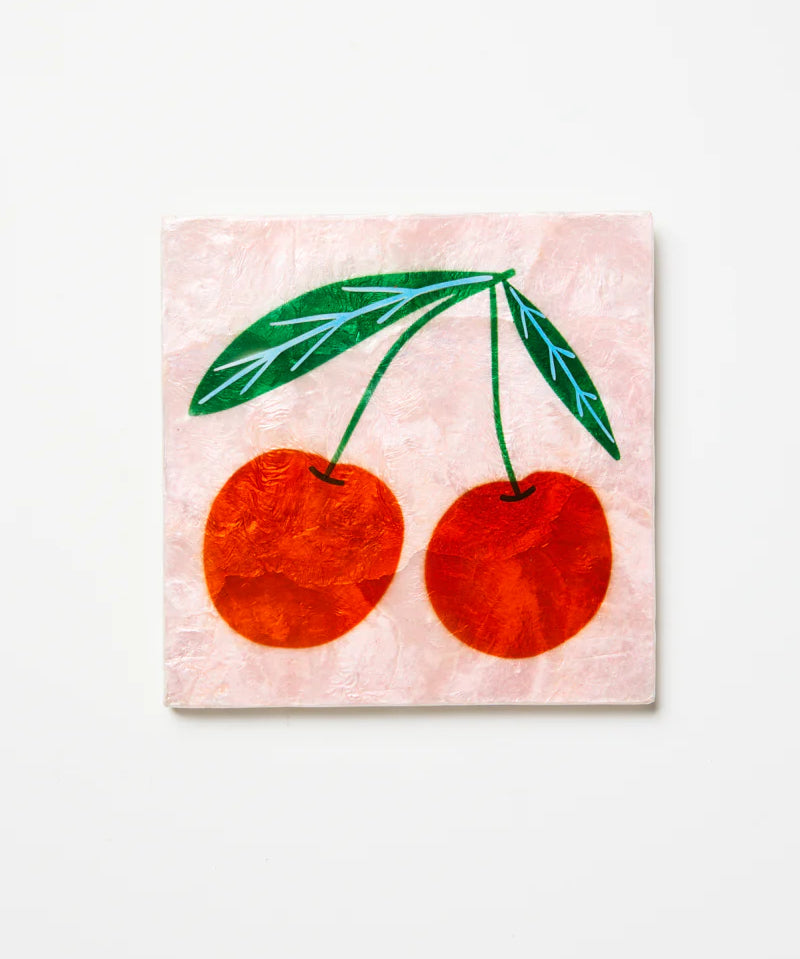 Superette Cherries Tile, Wall Decor, Jones & Co - Say It Sister