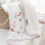 Jersey Sherpa Pram Blanket - Whimsical Wonderland, , Living Textiles - Say It Sister