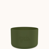 Large Frank Green Bottle Bumper Guard protecting a reusable water bottle from scratches and impacts.