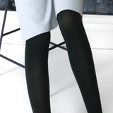 Tightology - Luxe Black Merino Wool Tights - Say It Sister