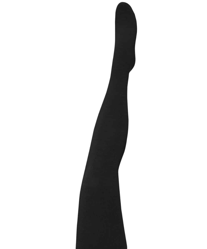 Tightology - Luxe Black Merino Wool Tights - Say It Sister