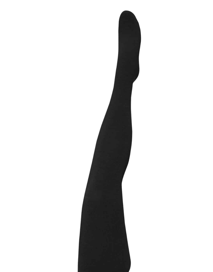 Tightology - Luxe Black Merino Wool Tights - Say It Sister