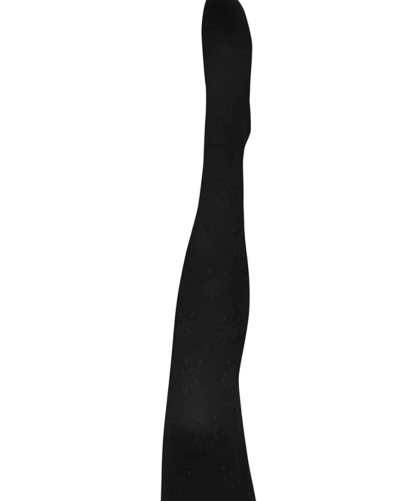 Tightology - Fleur Black Organic Cotton Tights - Say It Sister