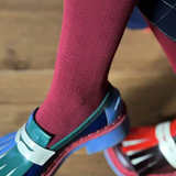 Tightology - Martini Crimson Wool Tights - Say It Sister