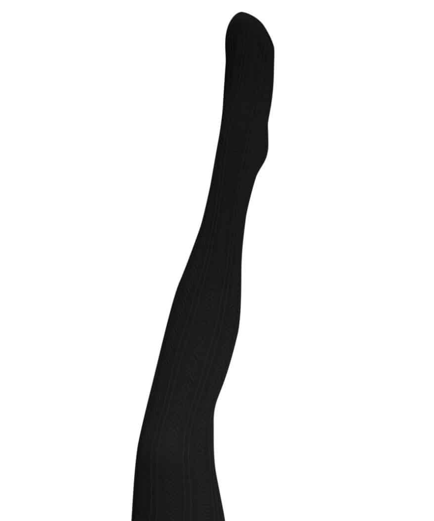 Tightology - Chic Black Cotton Tights - Say It Sister