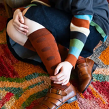 Tightology - Yayoi Paprika Merino Wool Sock - Say It Sister