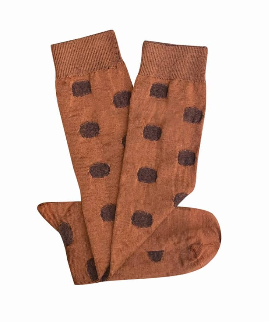 Tightology - Yayoi Paprika Merino Wool Sock - Say It Sister