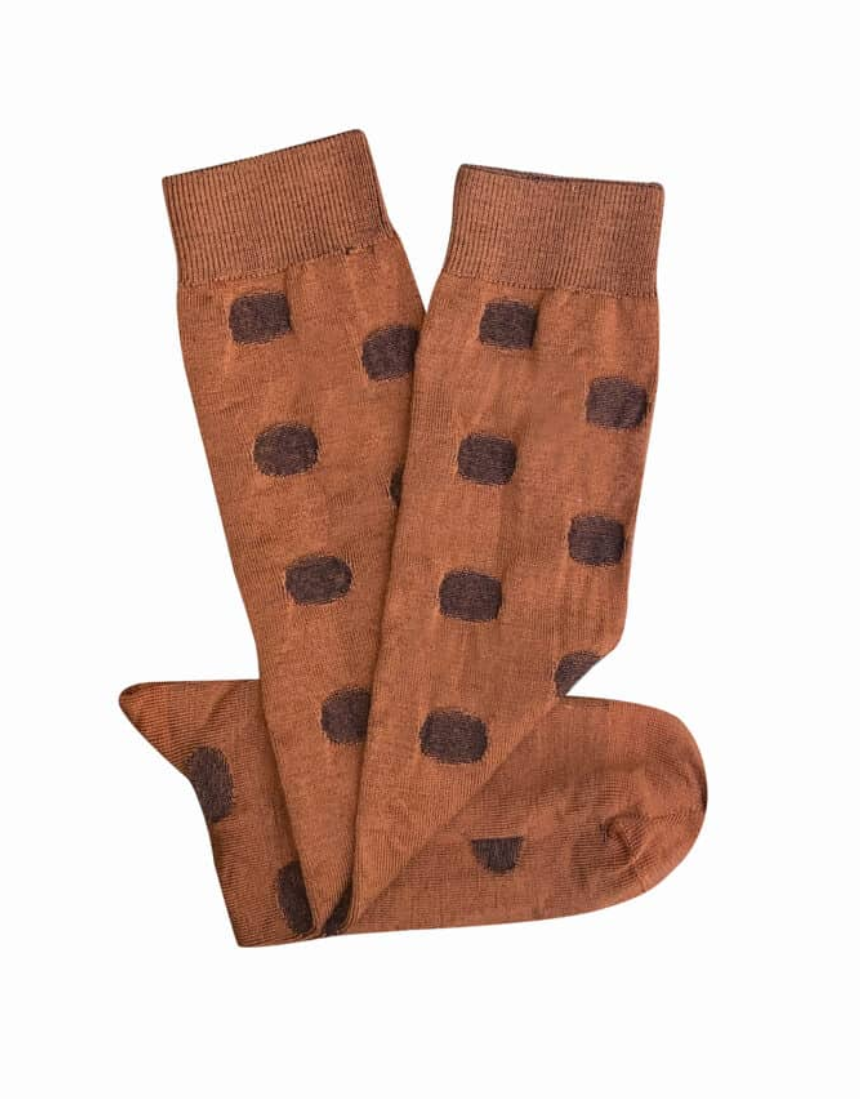 Tightology - Yayoi Paprika Merino Wool Sock - Say It Sister