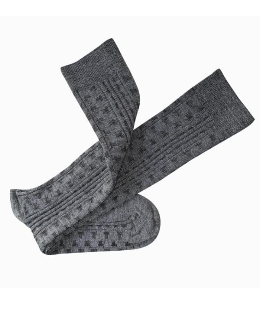 Tightology - Industry Grey Merino Wool Socks - Say It Sister